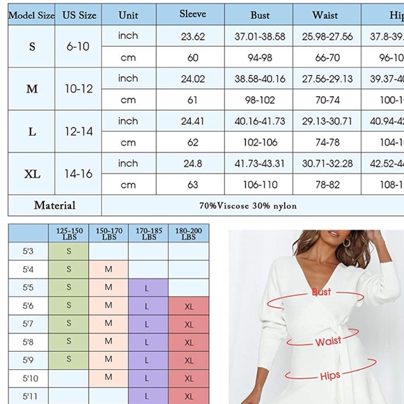 Long Sleeve Sweater Wrap Dress - Picture 7 of 8